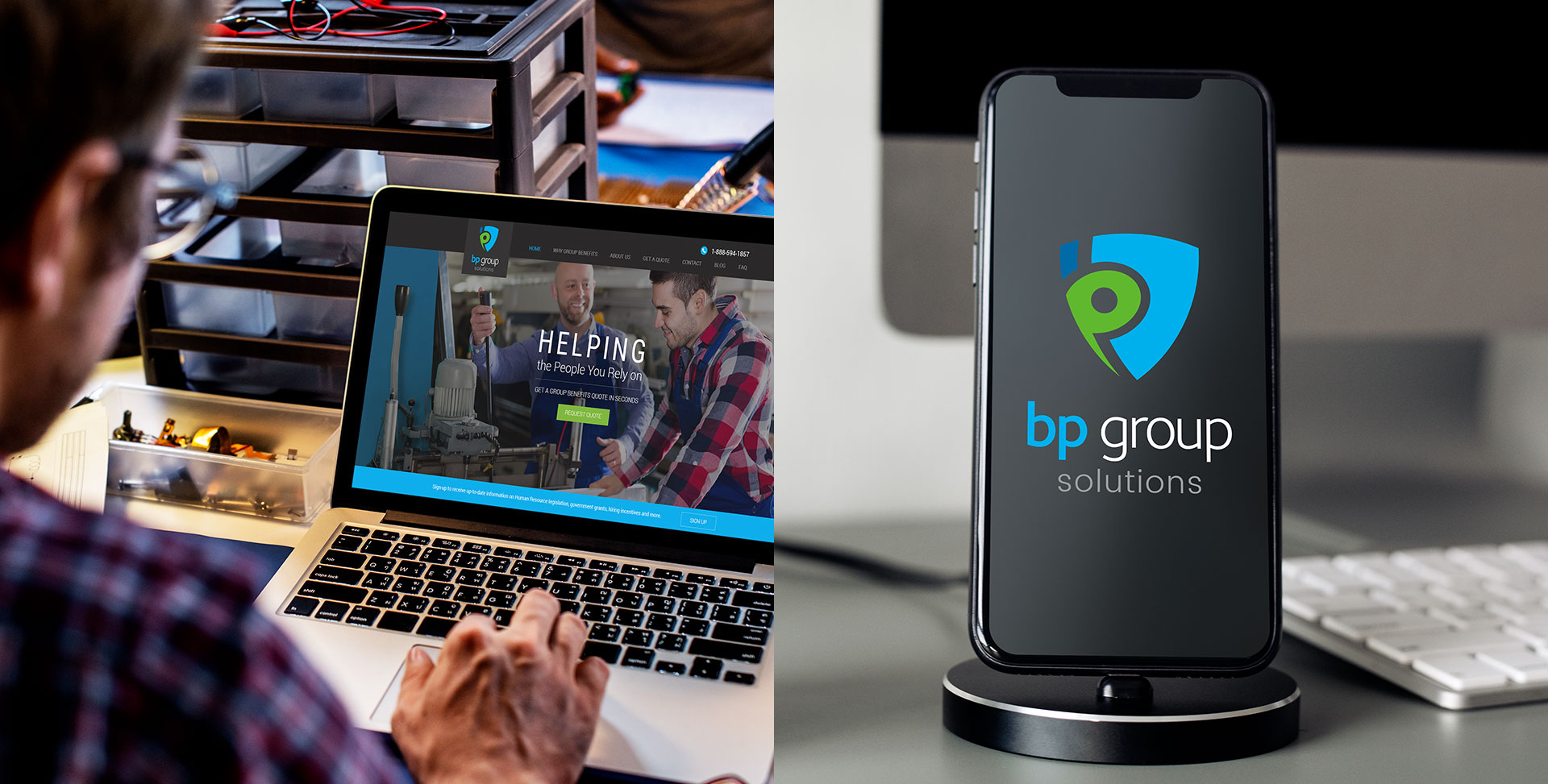 BP Group Solutions branding