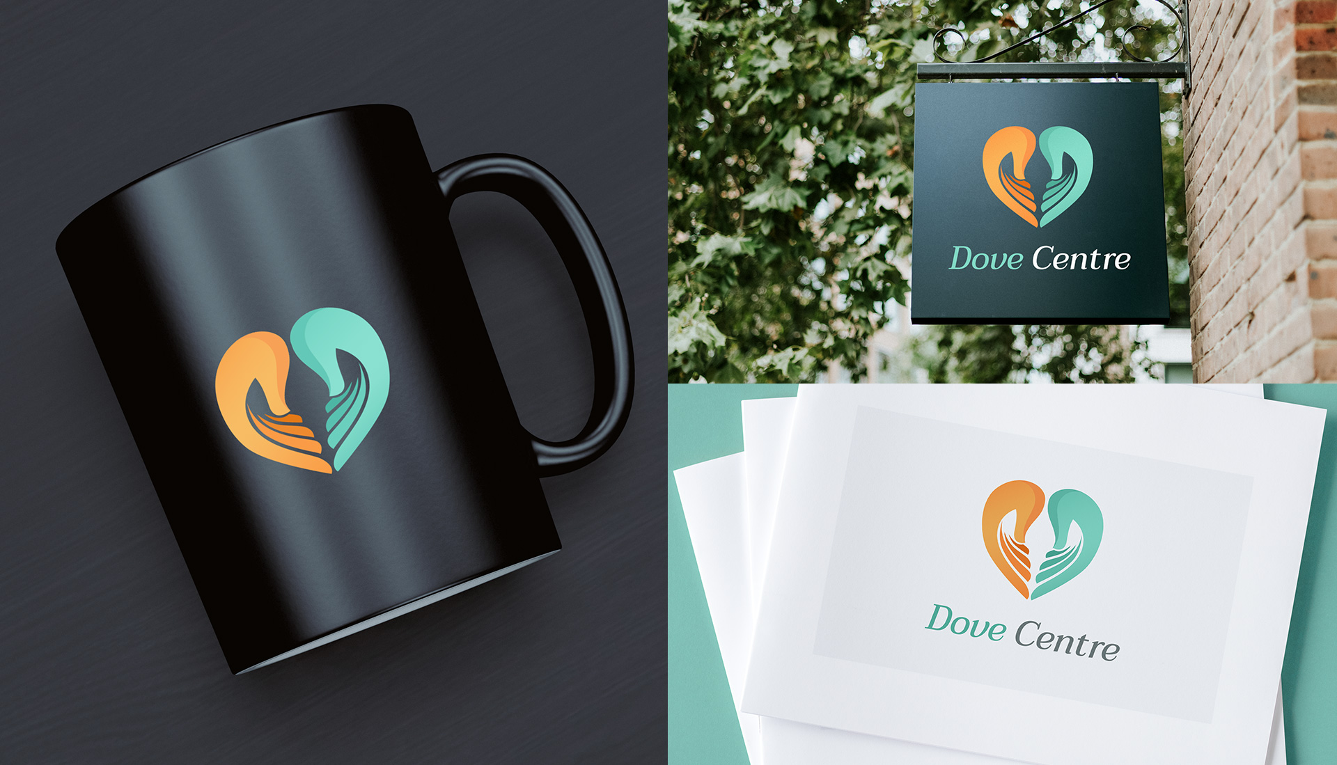 Dove Centre branding desktop