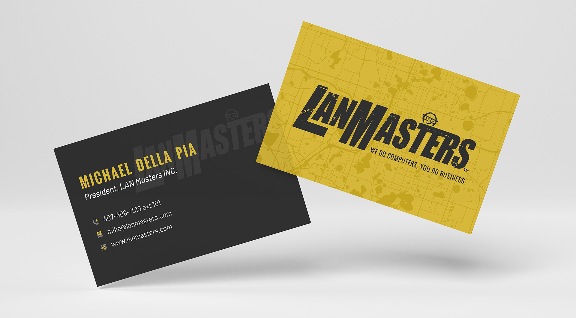 LanMasters business cards