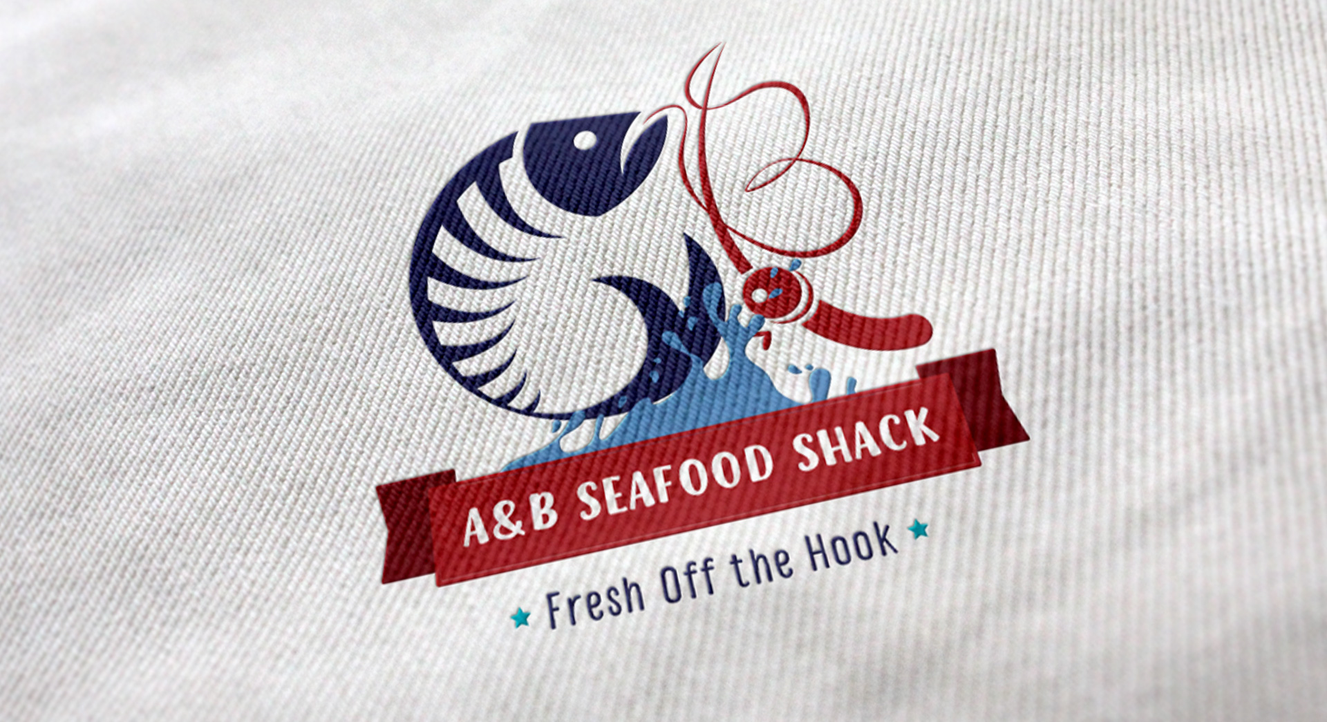 Seafood Shack logo textile
