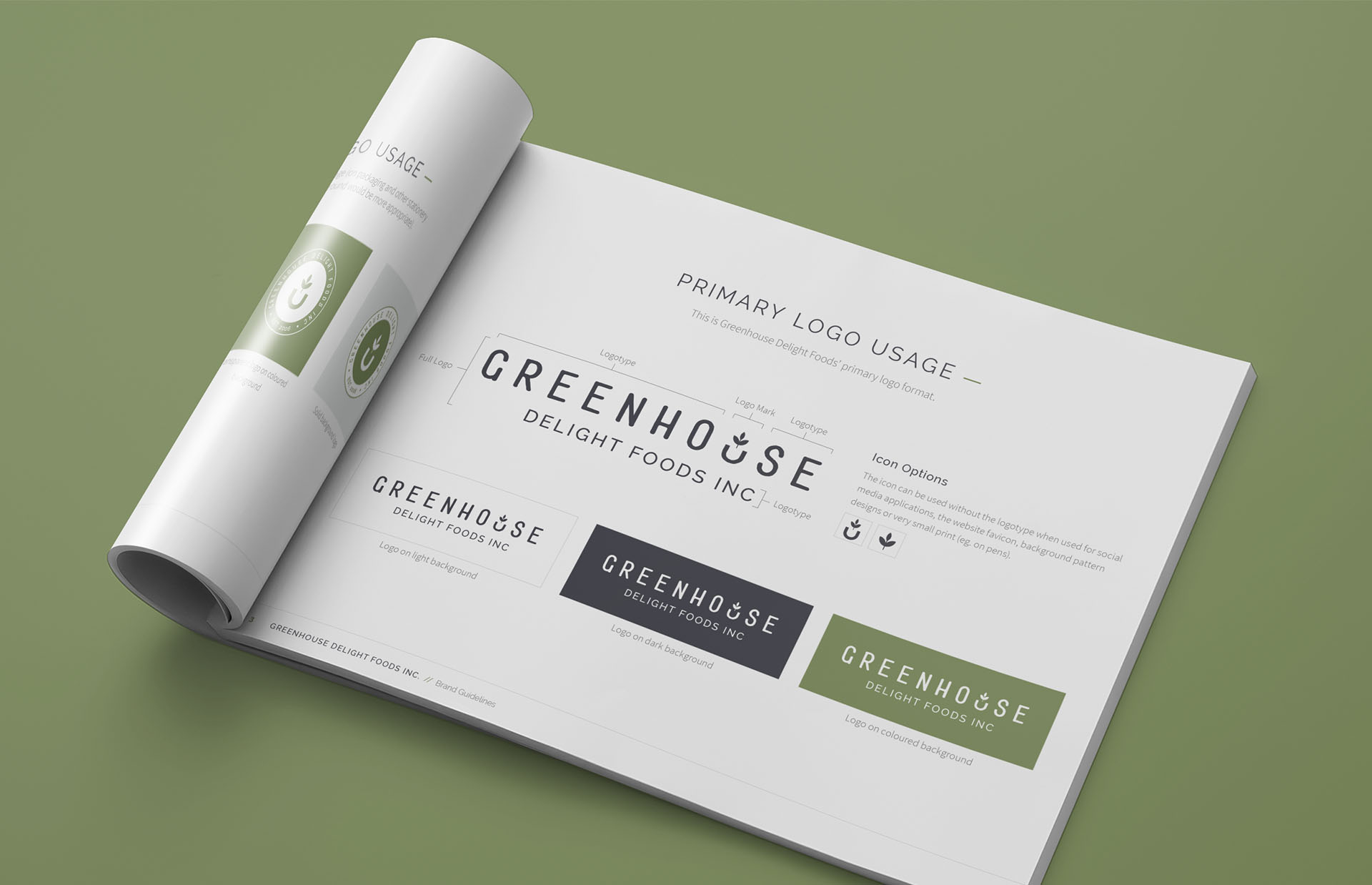 Greenhouse brand guidelines inner pages